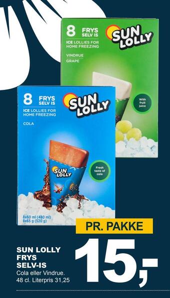 Let-Køb Sun lolly frys selv-is tilbud
