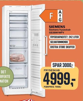 Skousen Siemens fryseskab tilbud