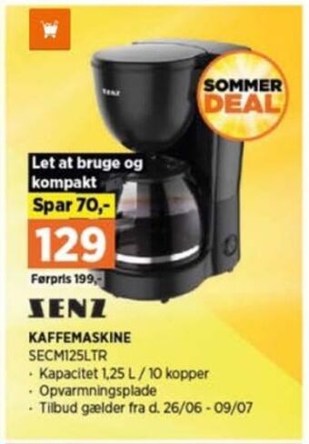 Power Senz kaffemaskine tilbud