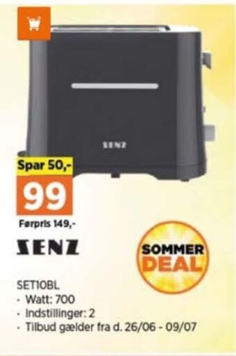 Power Senz brødrister tilbud