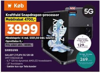 Power Galaxy z flip4 mobiltelefon tilbud