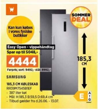 Power Samsung køleskab tilbud