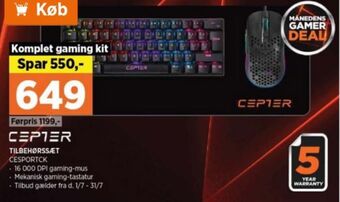 Power Cepter gamingsæt tilbud