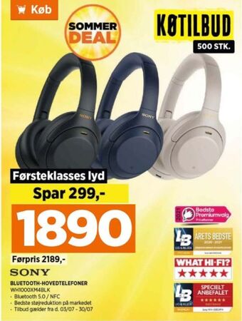 Power Sony headset tilbud