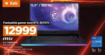 Power Msi bærbar pc tilbud