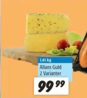 zur Krone Allans guld skæreost danbo mellemlagret tilbud