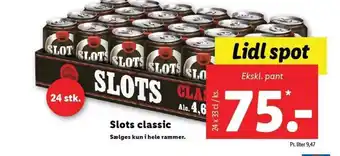 Lidl Slots classic tilbud