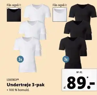 Lidl LIVERGY Undertrøje 3-pak tilbud