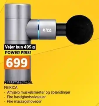 Power Feikica Massagepistol tilbud