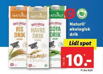 Lidl Naturli' økologisk drik tilbud
