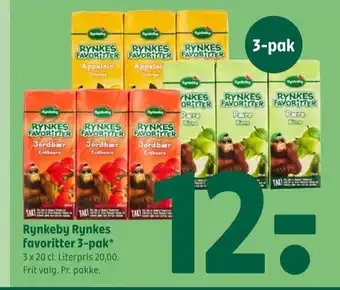 Coop 365 Rynkeby Rynkes favoritter 3-pak tilbud