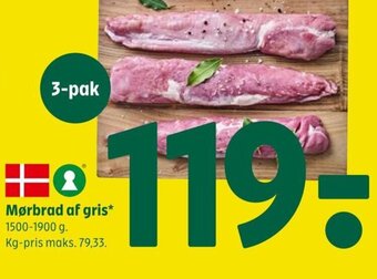 Coop 365 Mørbrad af gris tilbud