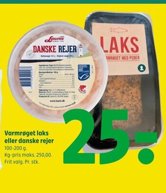 Coop 365 Varmrøget laks eller danske rejer tilbud