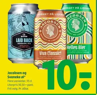 Coop 365 Jacobsen og Svaneke øl tilbud