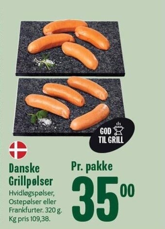 Min Købmand Danske Grillpølser tilbud