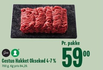 Min Købmand Gestus Hakket Oksekød 4-7 % tilbud