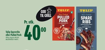 Min Købmand Tulip Spareribs eller Pulled Pork tilbud
