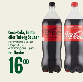 Min Købmand Coca-Cola, Fanta eller Tuborg Squash tilbud