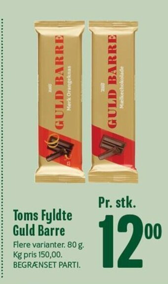 Min Købmand Toms Fyldte Guld Barre tilbud
