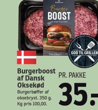 SPAR Burgerboost af Dansk Oksekød tilbud