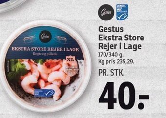 SPAR Gestus Ekstra Store Rejer i Lage tilbud