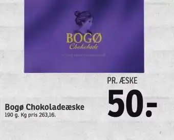 SPAR Bogø Chokoladeæske tilbud