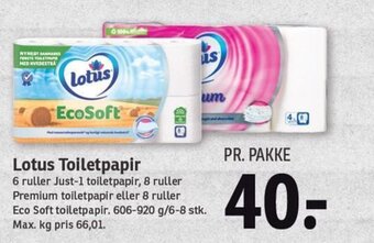 SPAR Lotus Toiletpapir tilbud