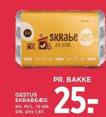 MENY GESTUS SKRABEÆG tilbud