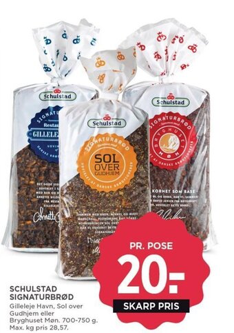MENY SCHULSTAD SIGNATURBRØD tilbud