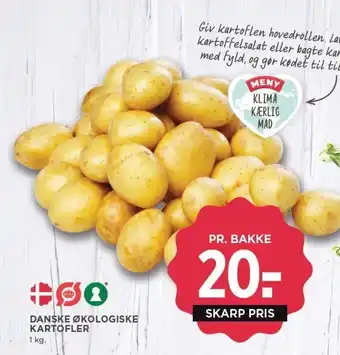 MENY DANSKE ØKOLOGISKE KARTOFLER tilbud