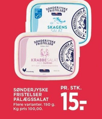 MENY SØNDERJYSKE FRISTELSER PÅLÆGSSALAT tilbud