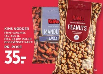MENY KIMS NØDDER tilbud