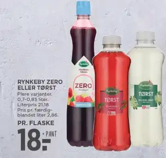 MENY RYNKEBY ZERO ELLER TØRST. tilbud