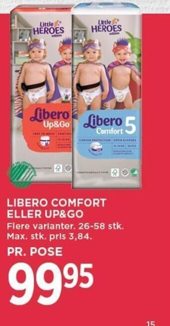 MENY LIBERO COMFORT ELLER UP&GO tilbud