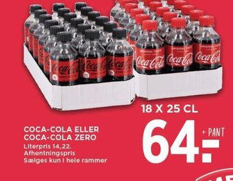 MENY COCA-COLA ELLER COCA-COLA ZERO tilbud