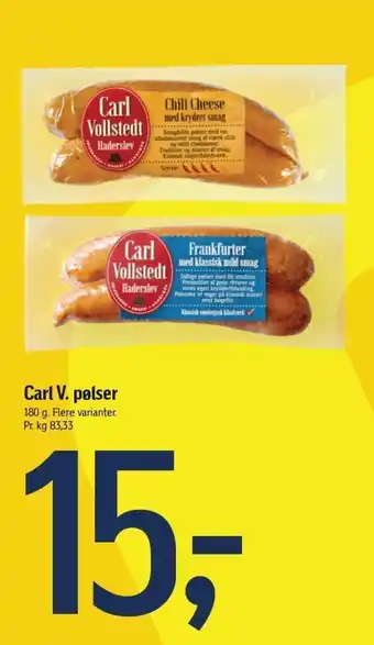 Føtex Carl V. pølser tilbud