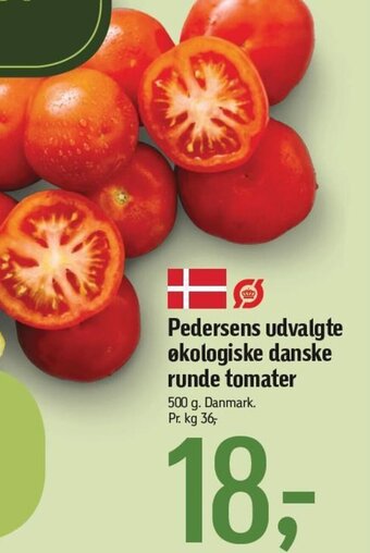 Føtex Pedersens udvalgte Økologiske danske runde tomater tilbud