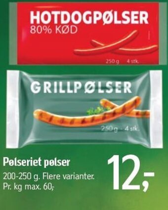 Føtex Pølseriet polser tilbud