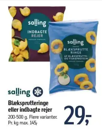 Føtex Blæksprutteringe eller indbagte rejer tilbud
