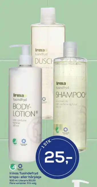 Irma Tusindfryd bodylotion tilbud