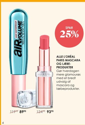 Matas Loreal paris mascara tilbud
