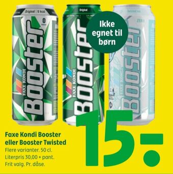 Coop 365 Booster twisted ice energidrik tilbud