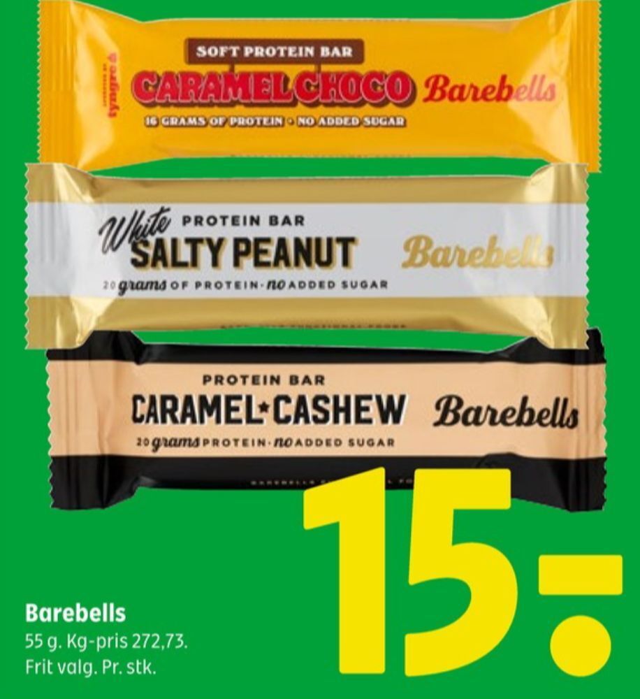 Barebells energibar tilbud hos Coop 365