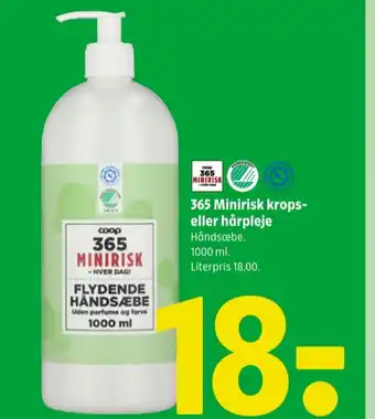 Coop 365 Coop 365 minirisk flydende sæbe tilbud