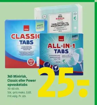Coop 365 Coop maskinopvask-tabs tilbud