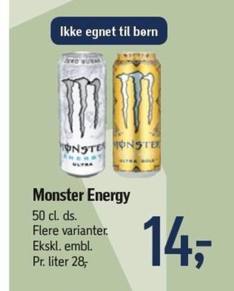 Føtex Monster Energy tilbud