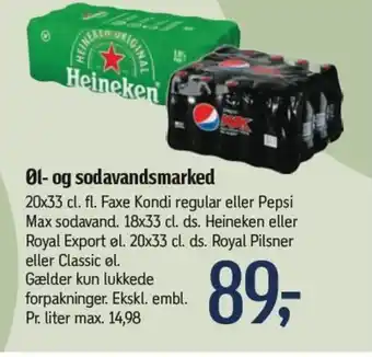 Føtex Ø1-og sodavandsmarked tilbud