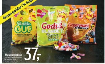 Føtex Malaco slikpose tilbud