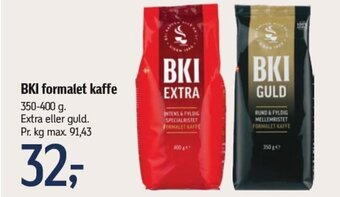 Føtex BKI formalet kaffe tilbud
