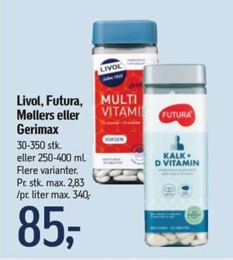 Føtex Livol, Futura, Møllers eller Gerimax tilbud